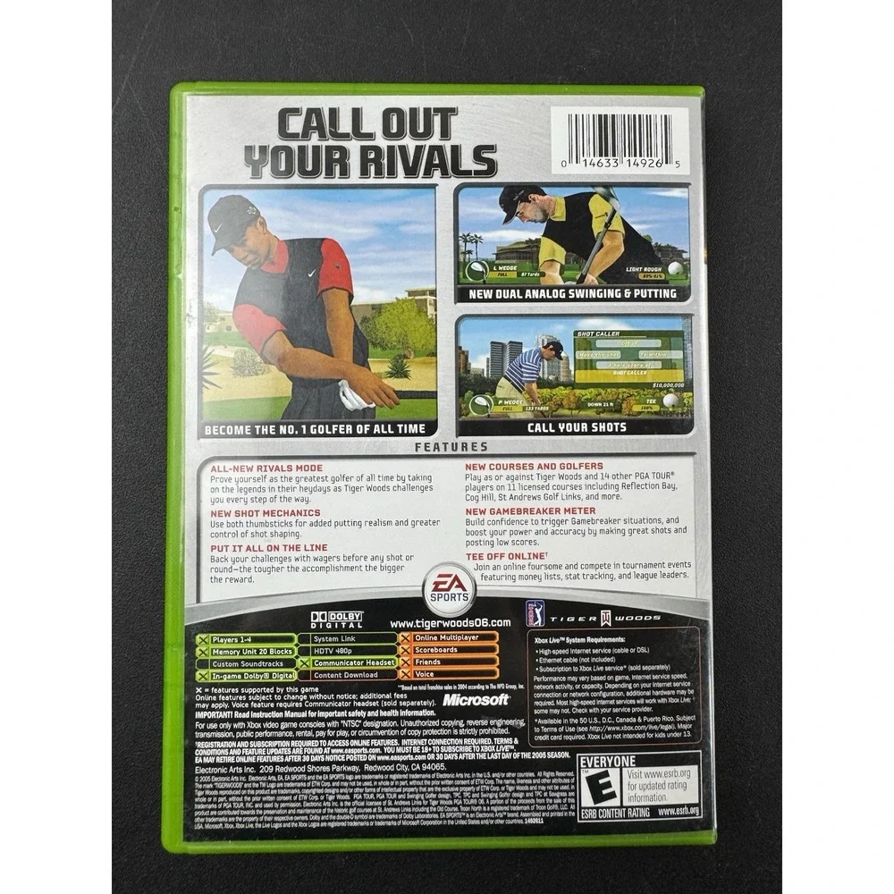 Tiger Woods Pga Tour‎ 2006 - Microsoft Xbox